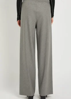 Straight-leg stretch-wool trousers