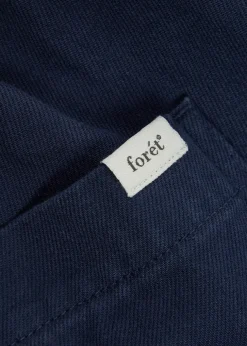 Straight-leg twill-cotton trousers