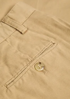 Straight-leg twill trousers