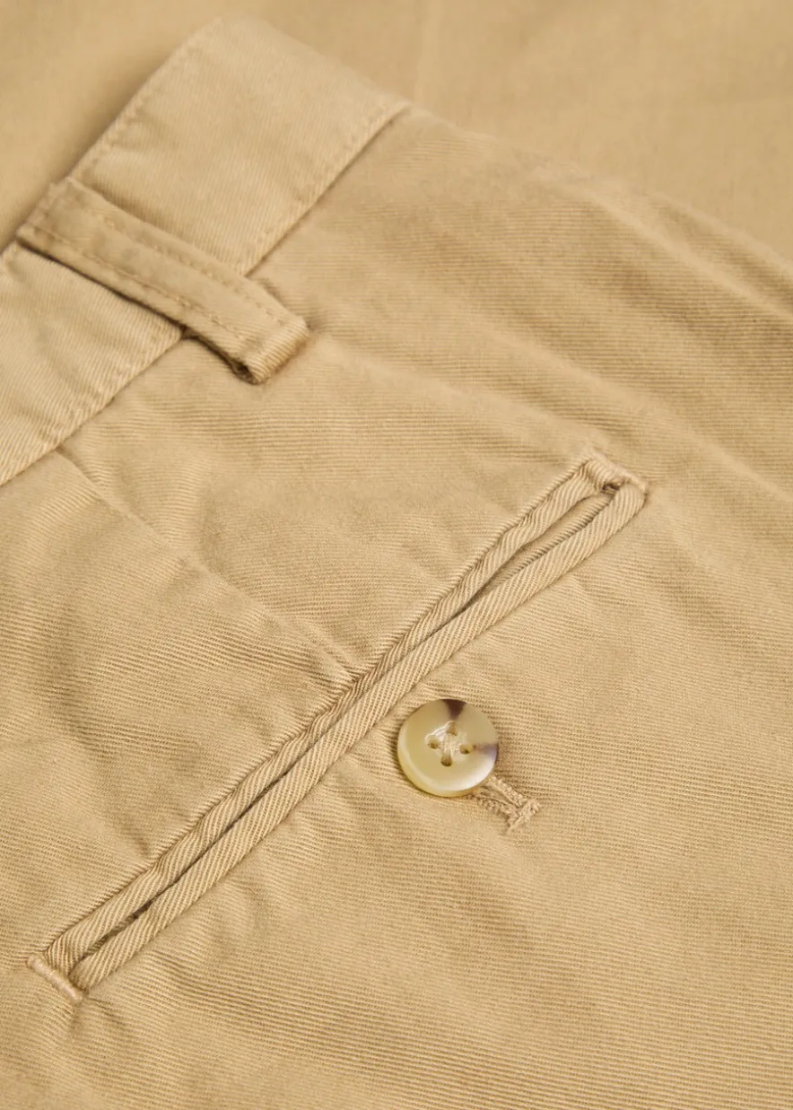 Straight-leg twill trousers