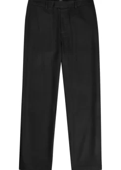 Straight-leg woven trousers
