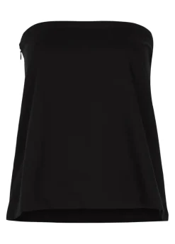 Strapless woven top