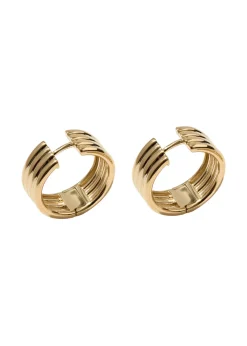 Stratis 14kt gold vermeil hoop earrings