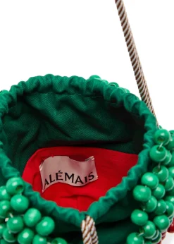 Strawberry mini bead cross-body bag