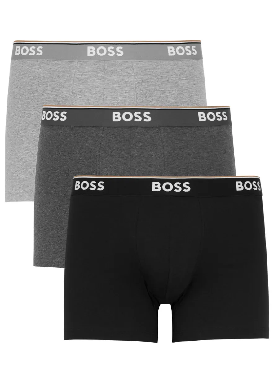 Stretch-cotton boxer briefs - set of three