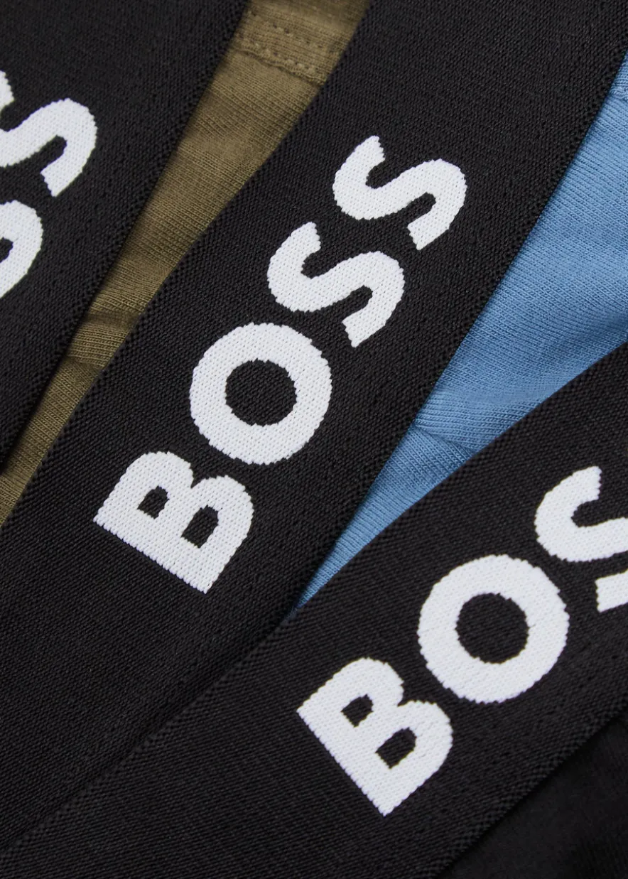 Stretch-cotton boxer briefs - set of three