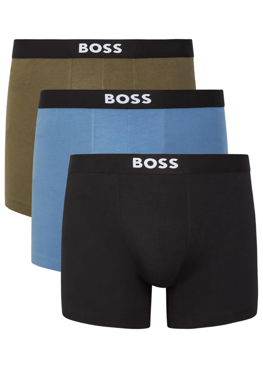 Stretch-cotton boxer briefs - set of three