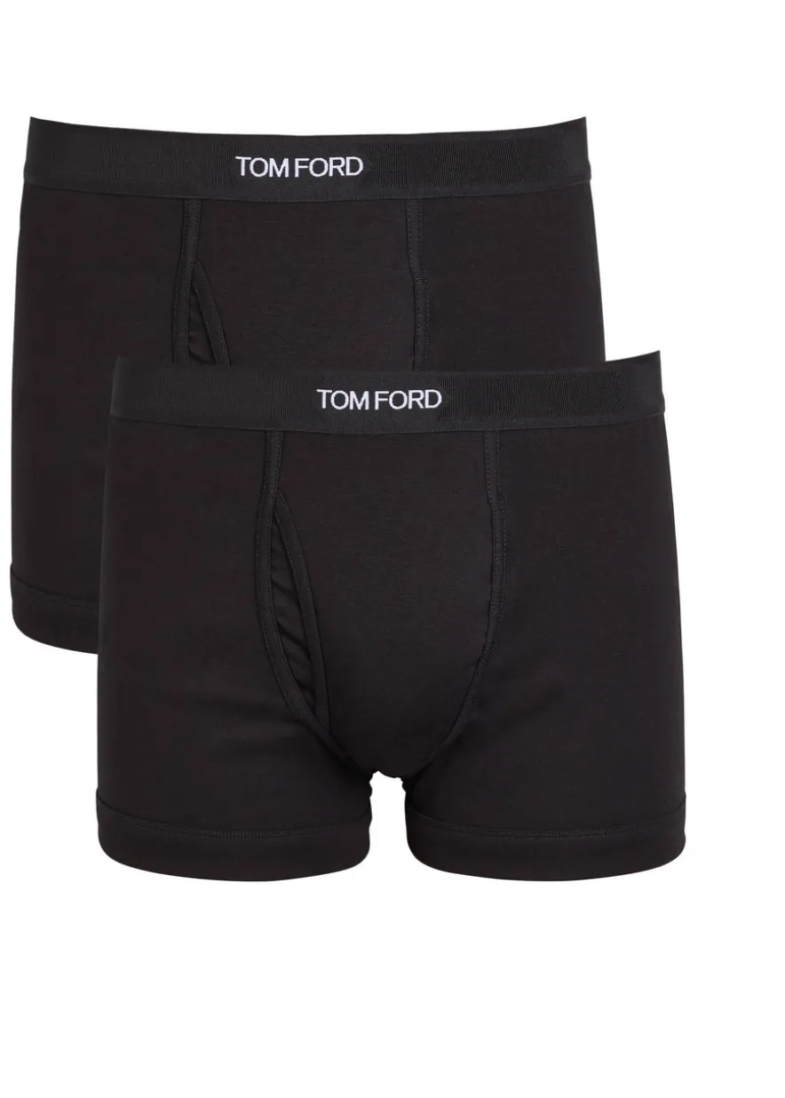 Stretch-cotton boxer briefs - set of two