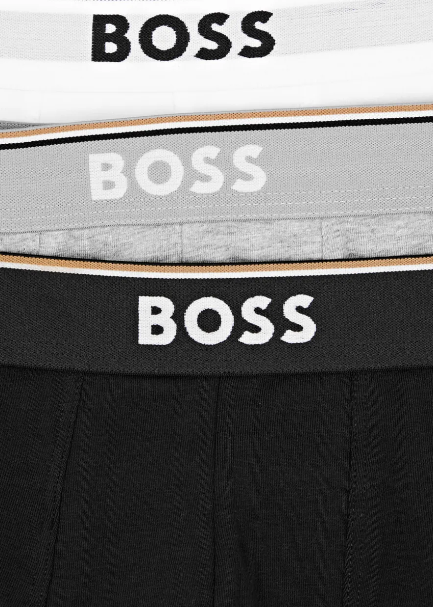 Stretch-cotton boxer trunks - set of three