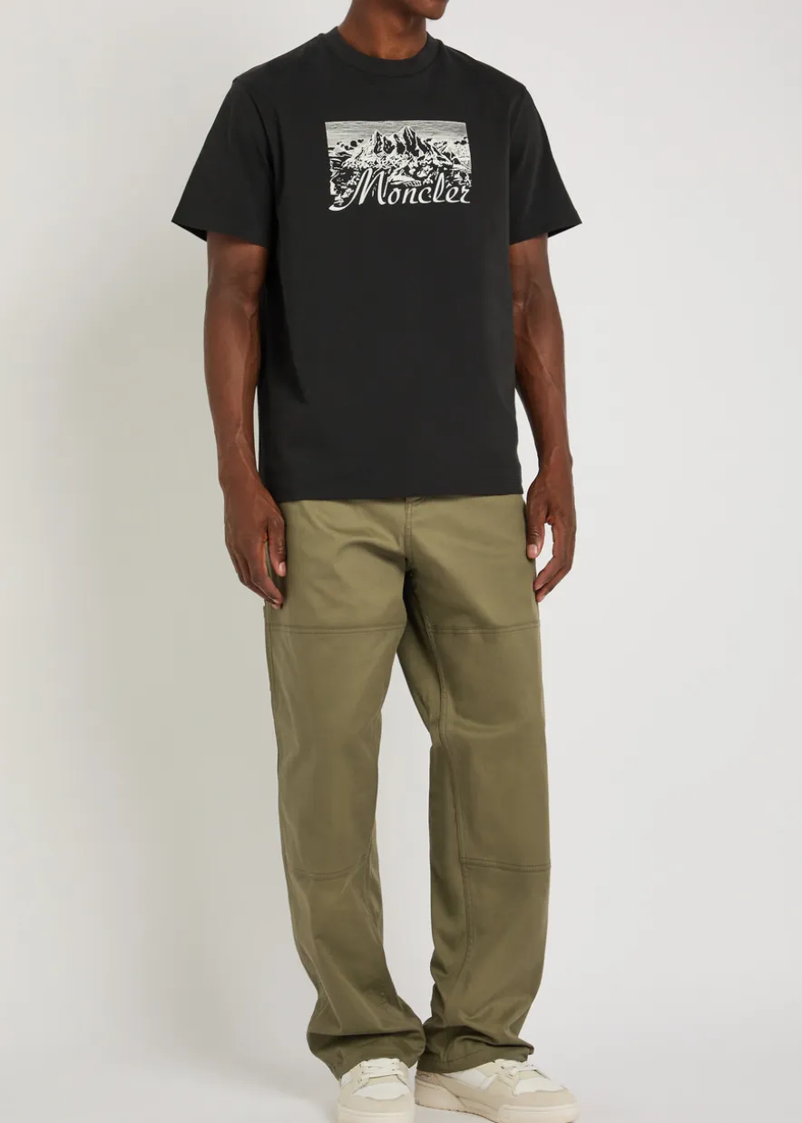 Stretch-cotton cargo trousers