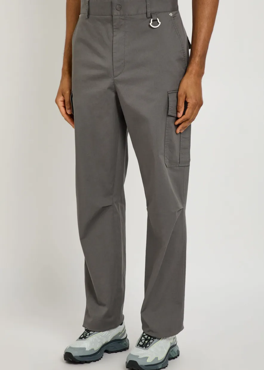 Stretch-cotton cargo trousers