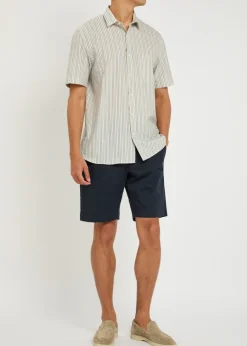 Stretch-cotton shorts