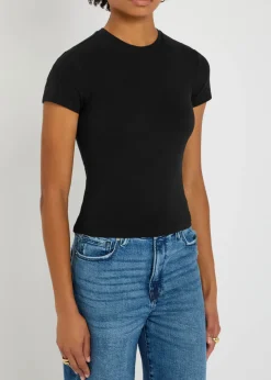 Stretch-cotton T-shirt