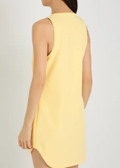 Stretch-crepe mini dress