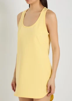 Stretch-crepe mini dress