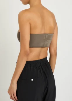 Stretch-jersey bandeau top