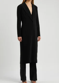Stretch-jersey coat
