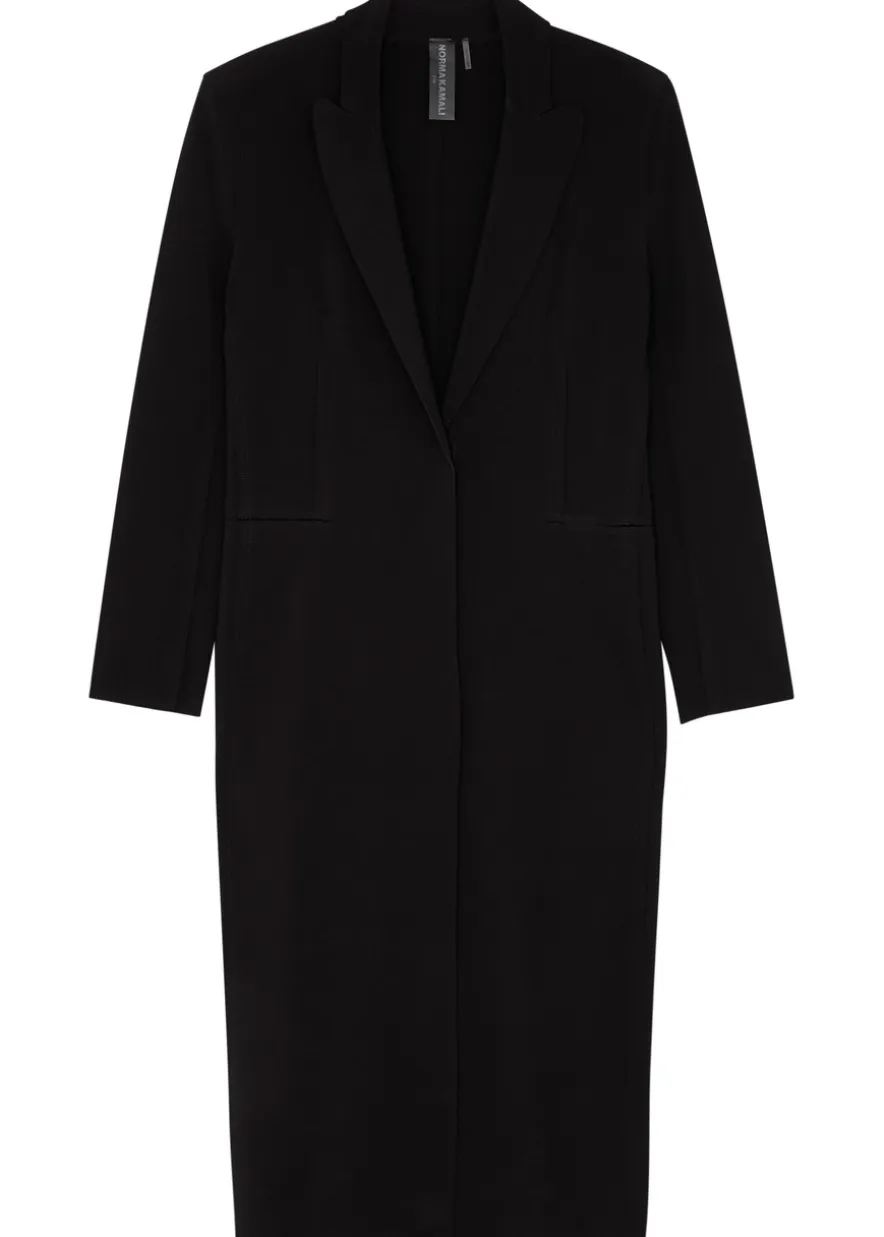 Stretch-jersey coat