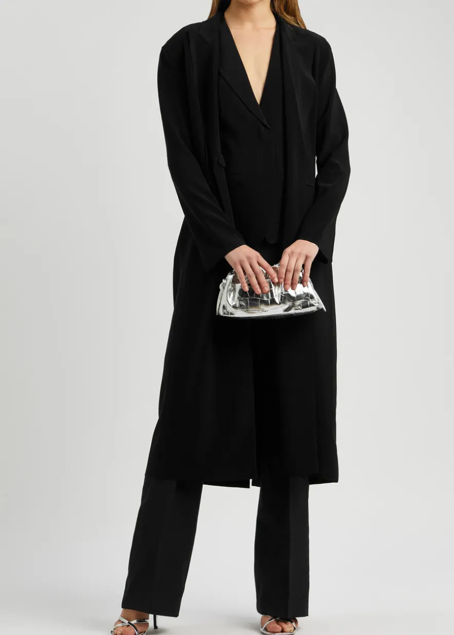 Stretch-jersey coat