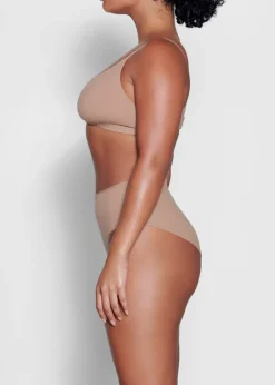 Stretch-jersey crossover bralette