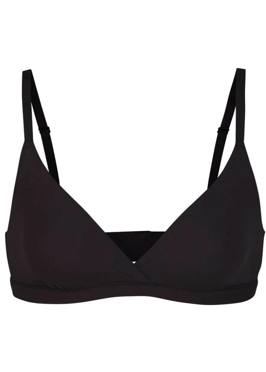 Stretch-jersey crossover bralette