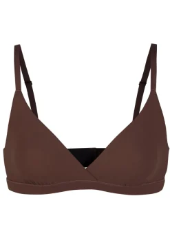 Stretch-jersey crossover bralette