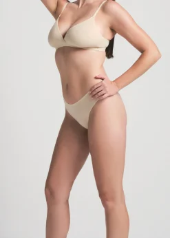 Stretch-jersey crossover bralette