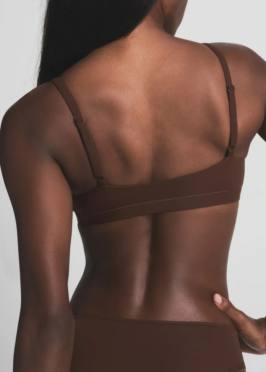 Stretch-jersey scoop bralette