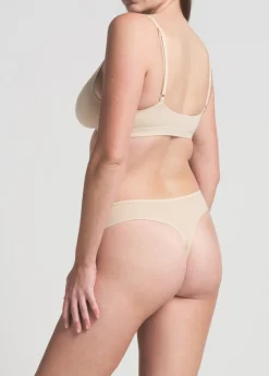 Stretch-jersey thong