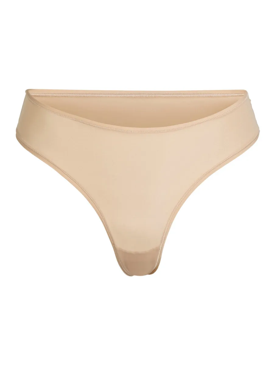 Stretch-jersey thong