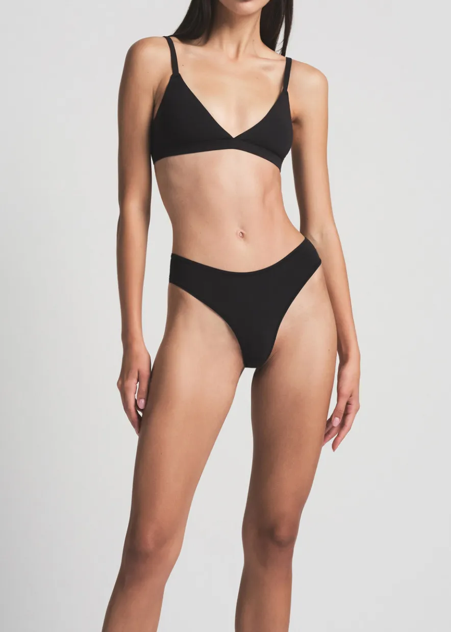 Stretch-jersey thong