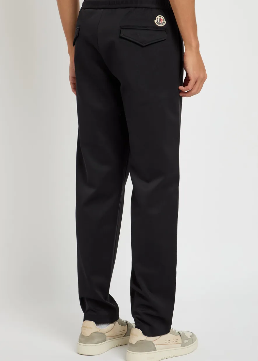 Stretch-jersey track trousers