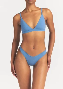 Stretch-jersey triangle bralette