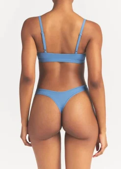 Stretch-jersey triangle bralette