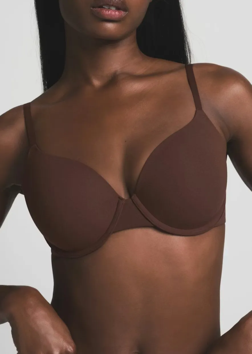 Stretch-jersey T-shirt bra