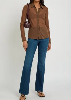 Stretch-mesh shirt