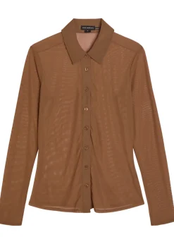 Stretch-mesh shirt