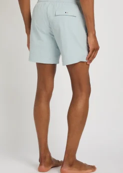 Stretch-seersucker swim shorts