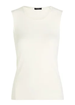 Stretch-silk knit tank