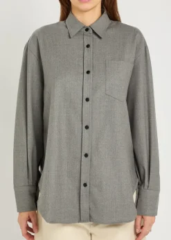 Stretch-wool shirt