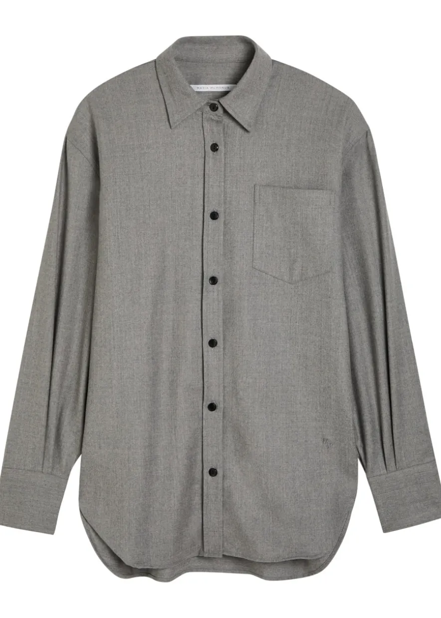 Stretch-wool shirt