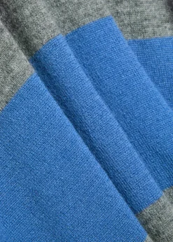 Striped cashmere rugby top