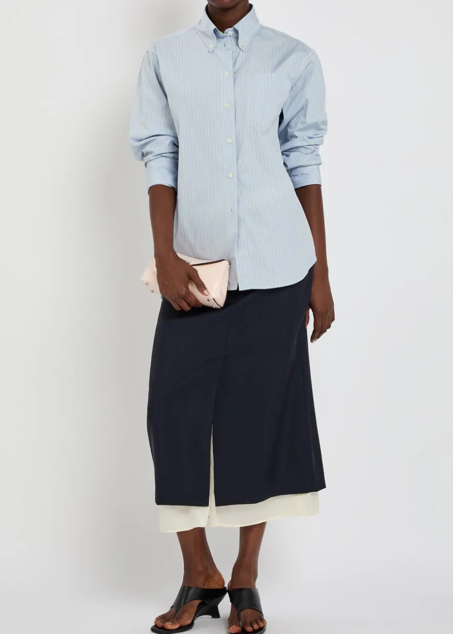 Striped cotton Oxford shirt