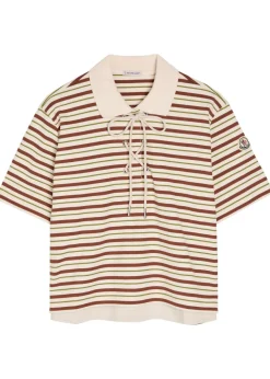 Striped cotton polo shirt