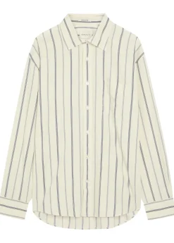 Striped cotton-poplin shirt
