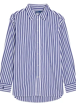 Striped cotton-poplin shirt