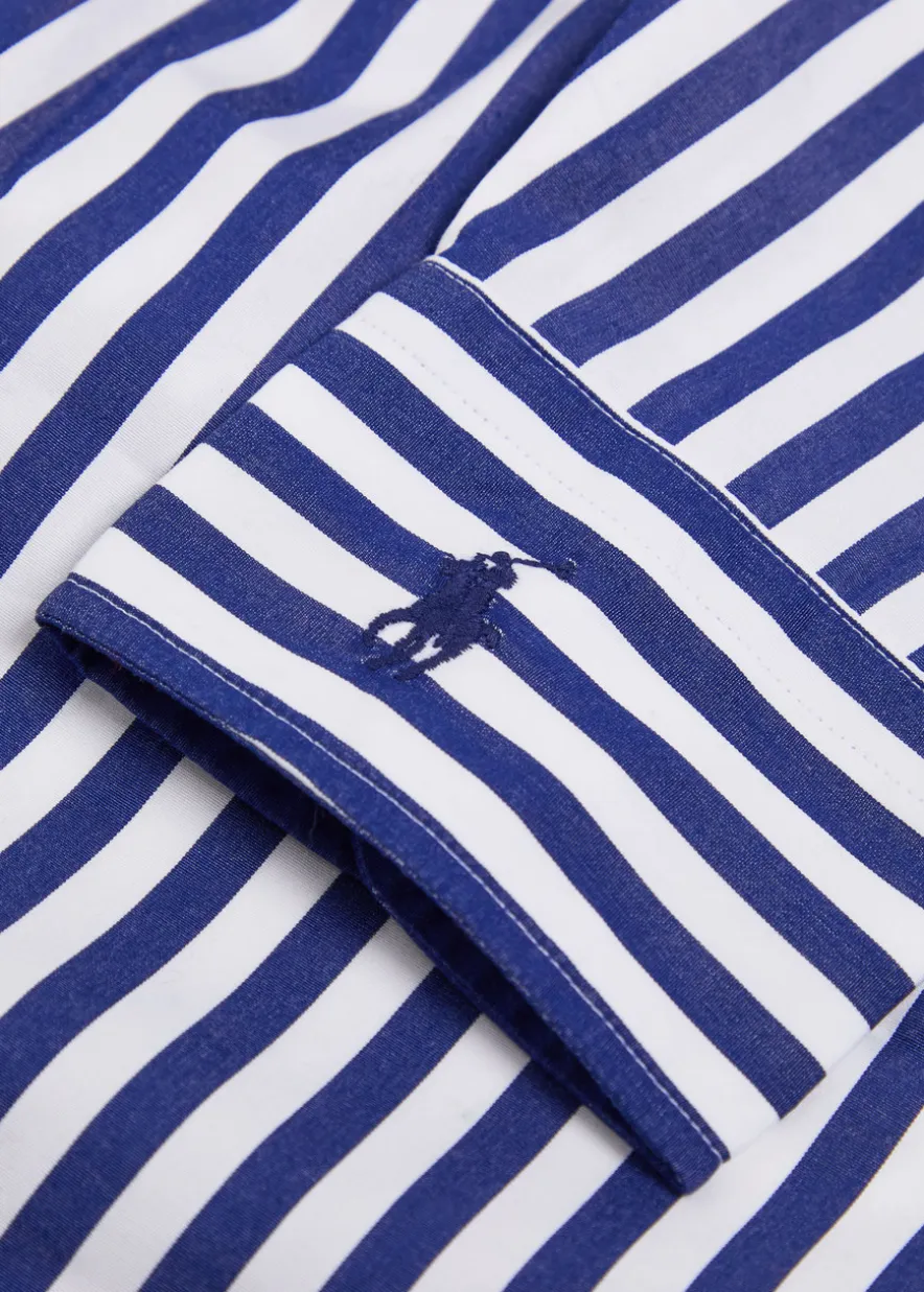 Striped cotton-poplin shirt