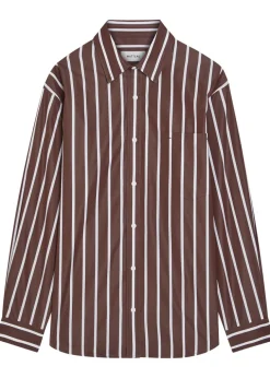 Striped cotton-poplin shirt