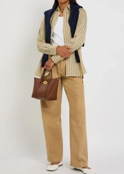 Striped cotton-poplin shirt