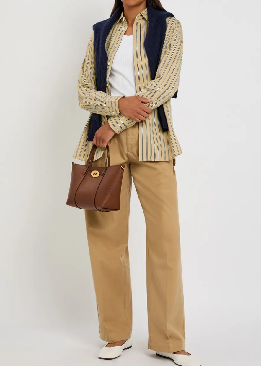 Striped cotton-poplin shirt
